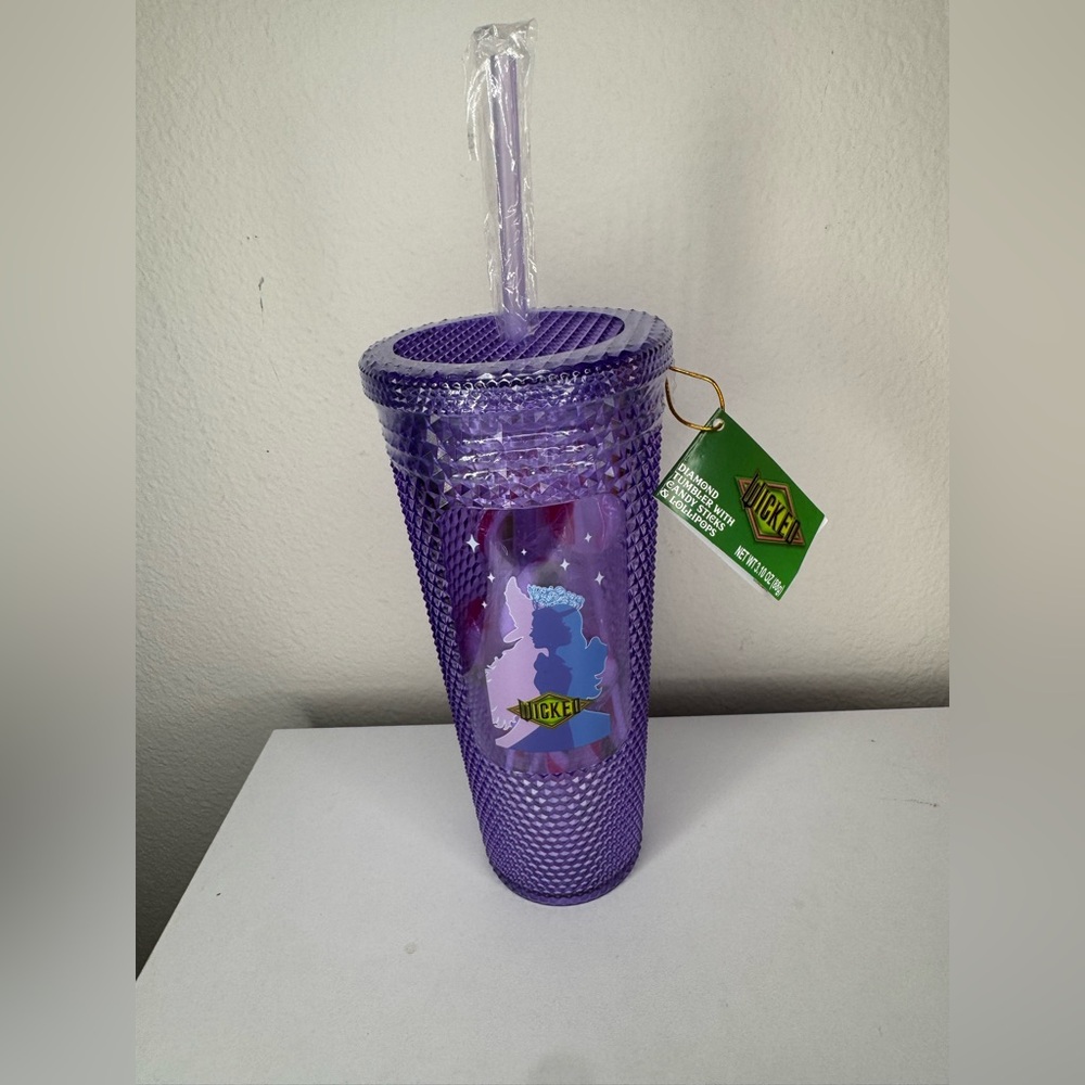 Wicked for Good Changed for Good Purple Tumbler NWT & Candy - Picture 2 of 6